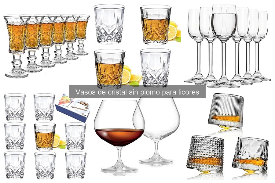 Vasos de cristal sin plomo para licores: Beneficios y características