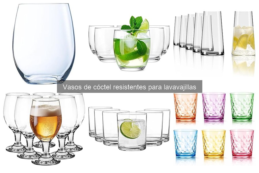 Ventajas de elegir vasos de cóctel aptos para lavavajillas