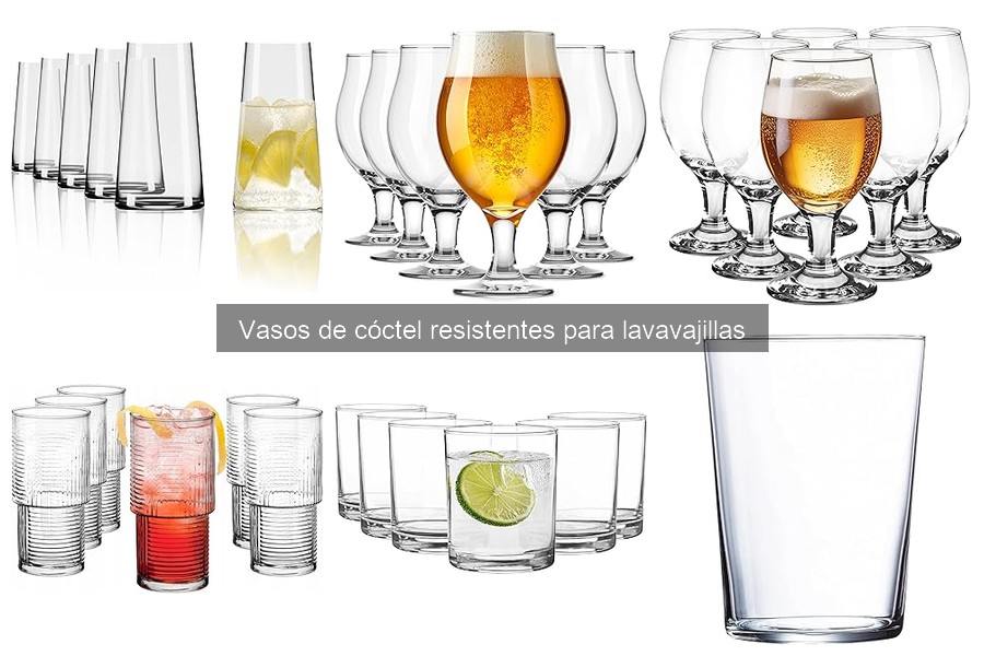 Ventajas de los vasos de cóctel resistentes para lavavajillas
