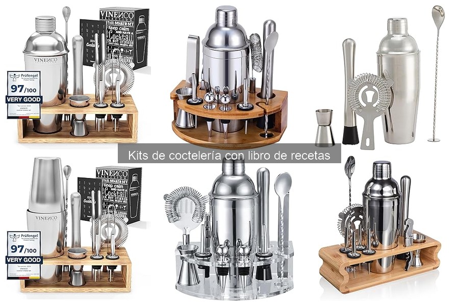 Ventajas de un kit de coctelería con libro de recetas
