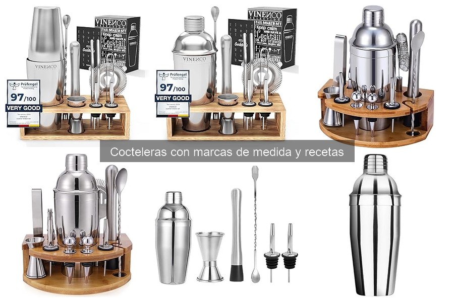 Ventajas de usar cocteleras con marcas de medida y recetas