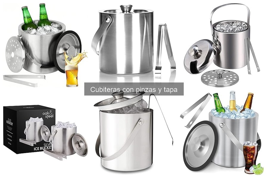 Ventajas de usar cubiteras con pinzas y tapa para tus bebidas