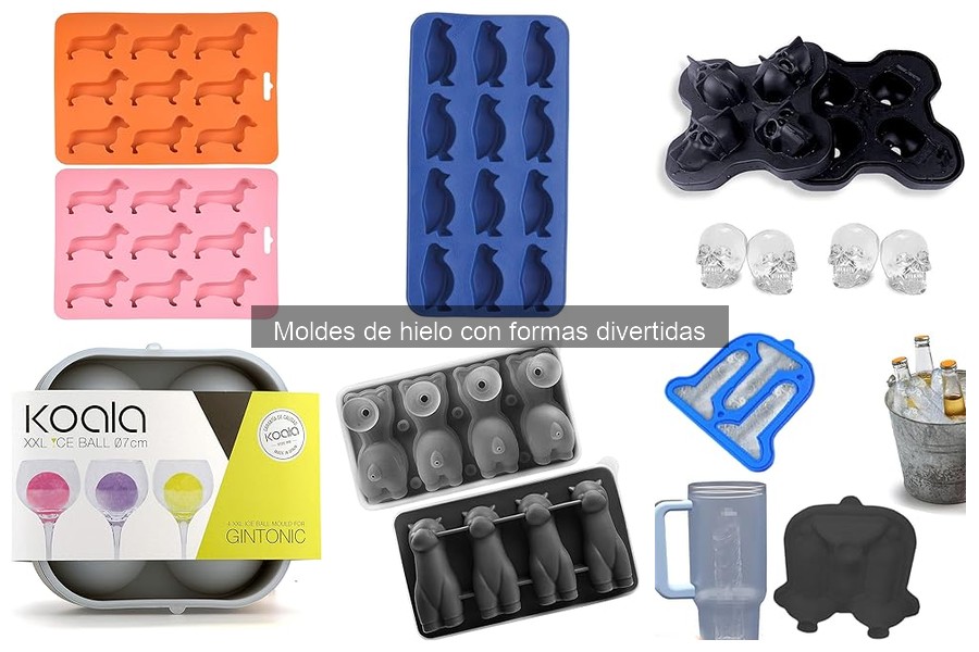 Ventajas de usar moldes de hielo con formas divertidas
