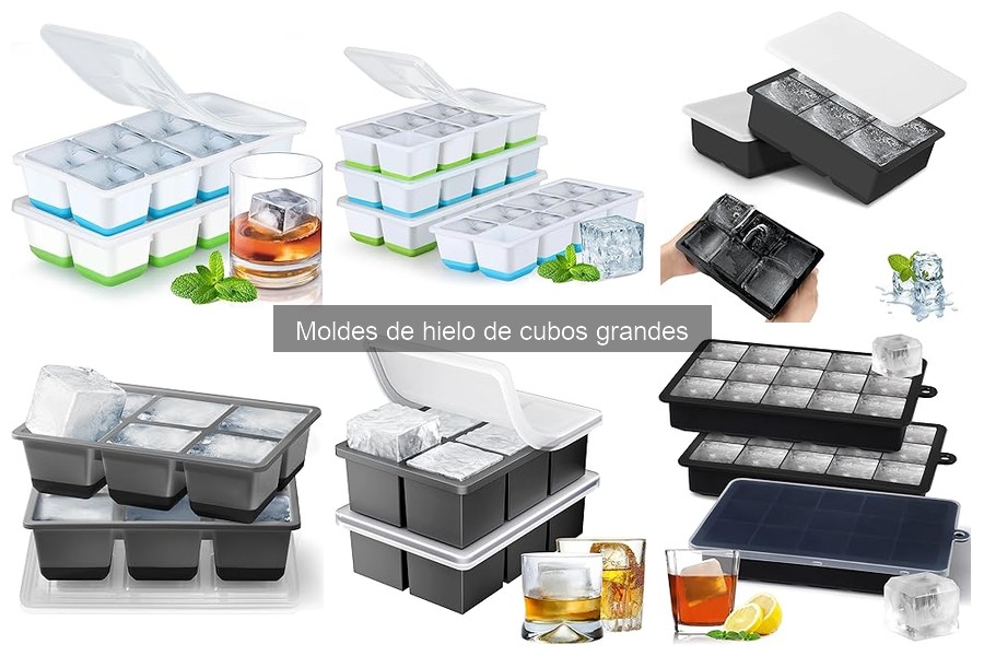 Ventajas de usar moldes de hielo de cubos grandes en casa