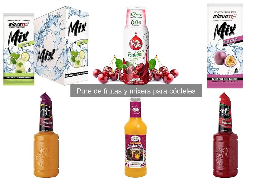 Ventajas de usar purés de frutas en cócteles