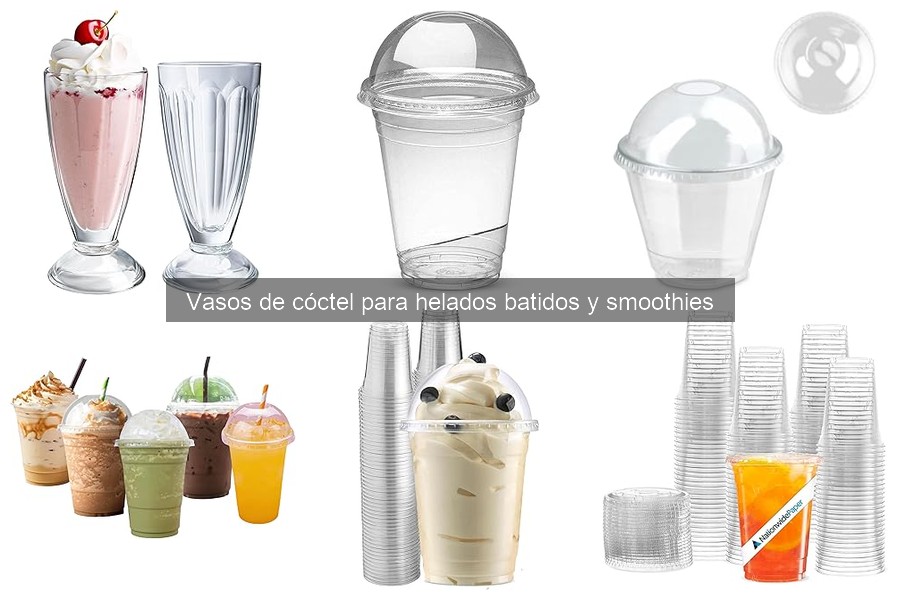 Ventajas de usar vasos de cóctel para helados y batidos