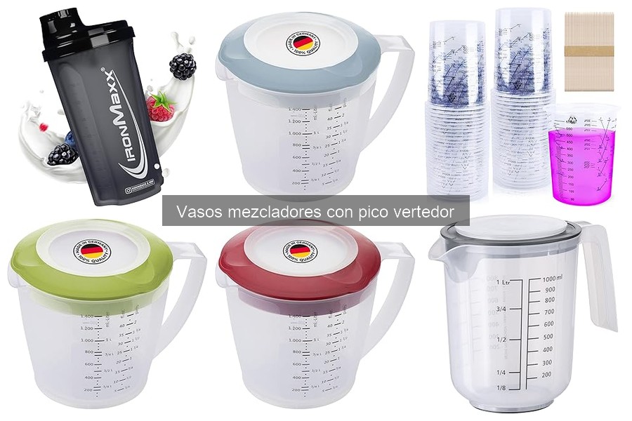 Ventajas de usar vasos mezcladores con pico vertedor