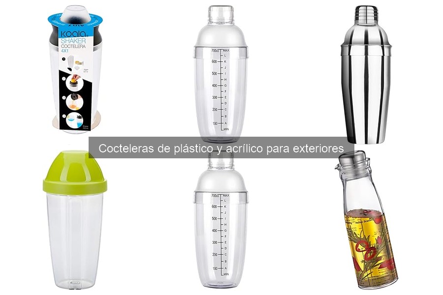 Ventajas y desventajas de cocteleras de plástico y acrílico