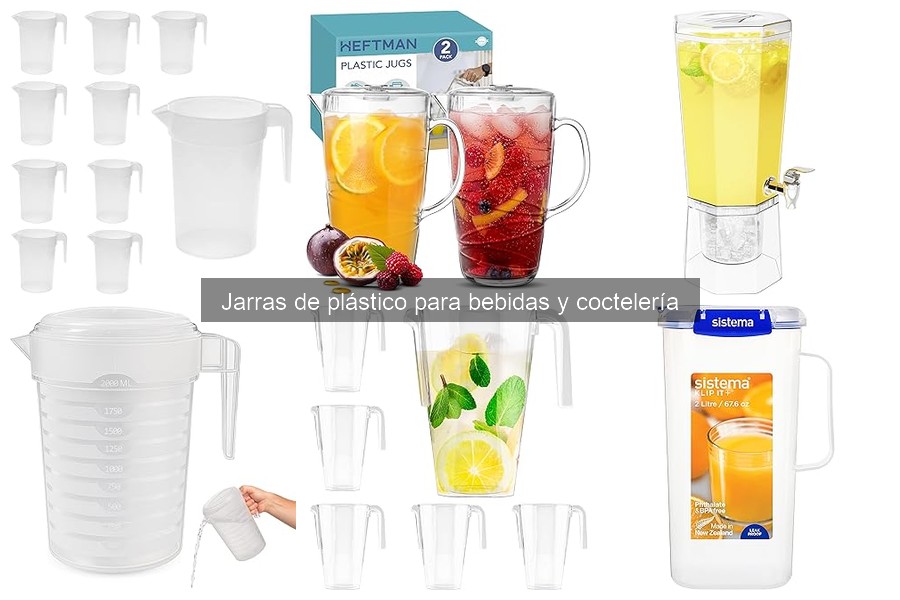 Ventajas y Desventajas de Jarras de Plástico para Cócteles